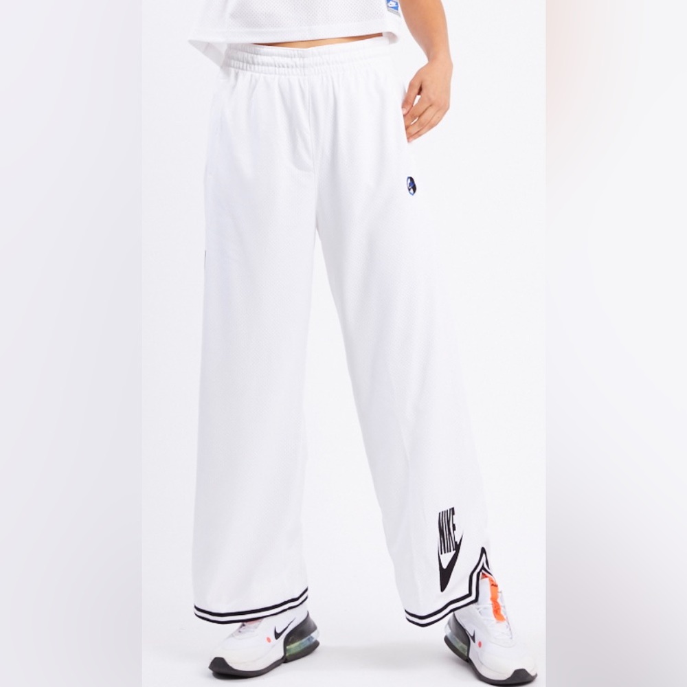 NWT Nike Sportswear Jersey Pants White/Black Casual Sz.M